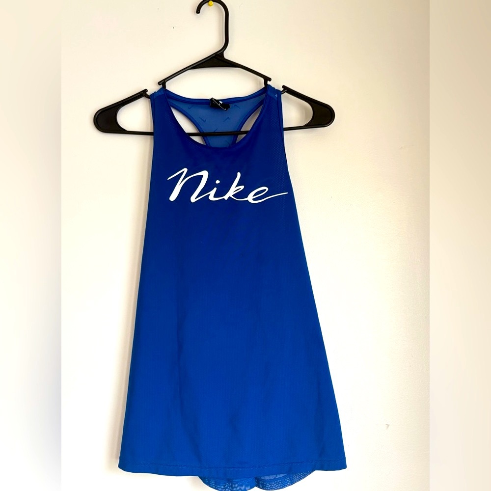 Nike Blue Sleeveless Athletic Tank Top